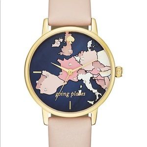 Kate Spade Going Places Leather Watch